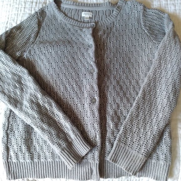 HOST PICK !! Kate Mack s 12 red tulle skirt, Gymboree L sweater silver cardigan - Picture 6 of 9